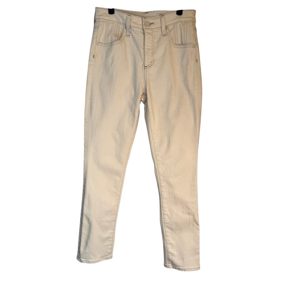 Adriano Goldschmied Size 27 Off White Skinny Jeans Comfort Stretch 5-Pocket